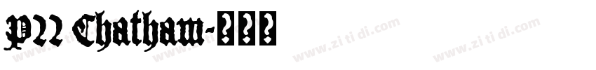 P22 Chatham字体转换